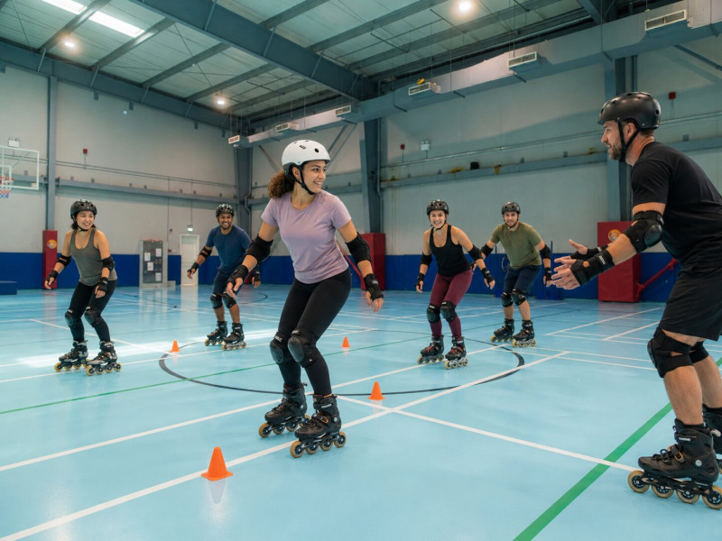 Indoor Adults Roller Skating Class (Al Twar 1)
